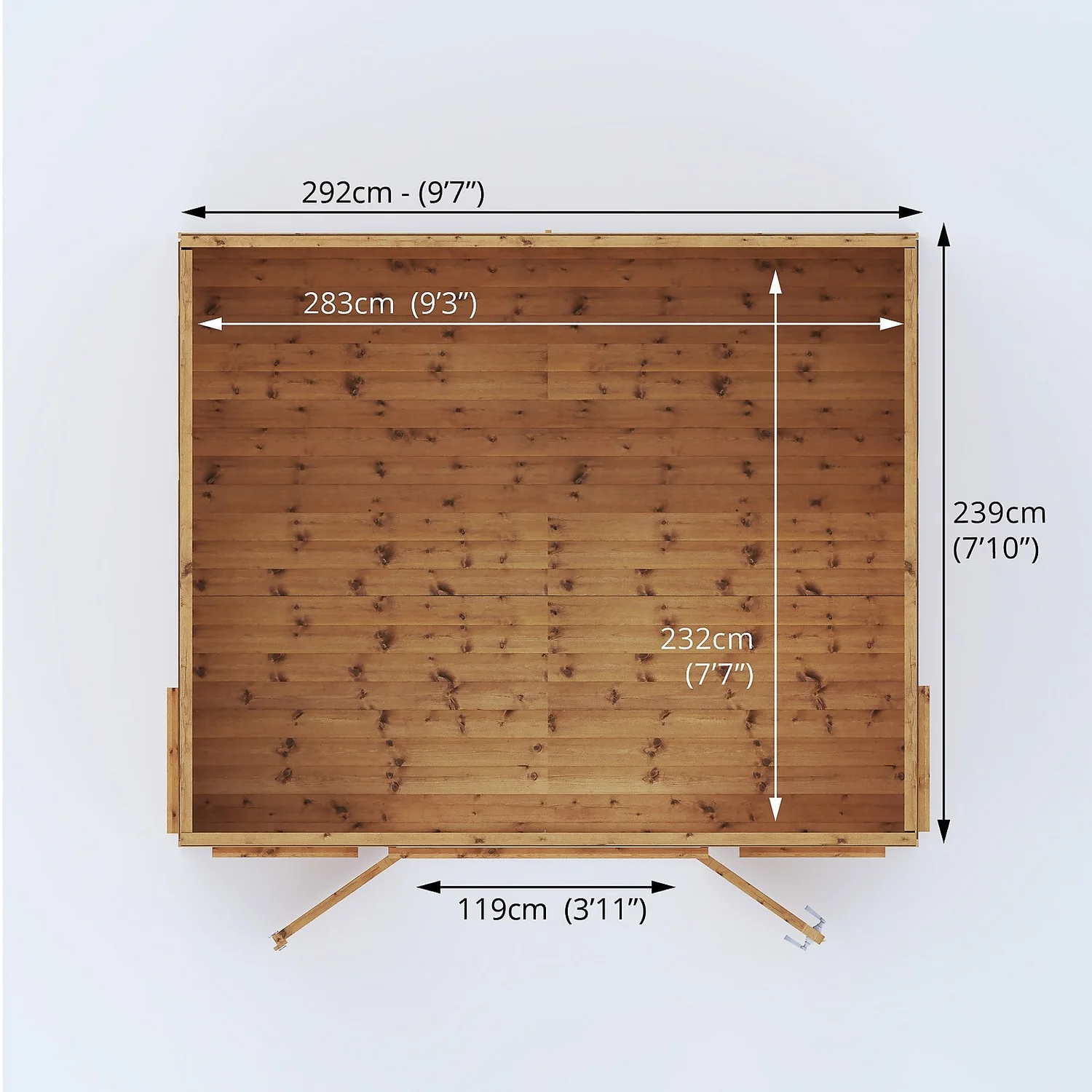 Country Living Premium Langham 10ft X 8ft Curved Roof Summerhouse Painted + Installation - Thorpe Towers Grey - Image 7