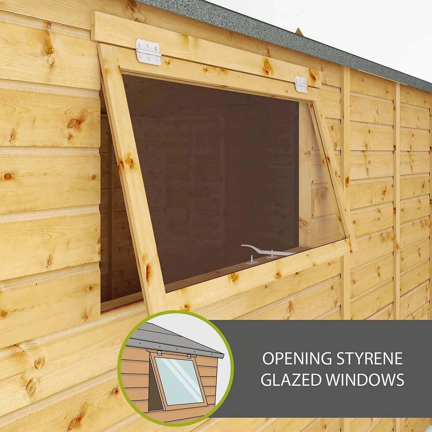 Mercia 18ft X 10ft Premium Shiplap Modular Workshop Shed - Including Installation - Image 3