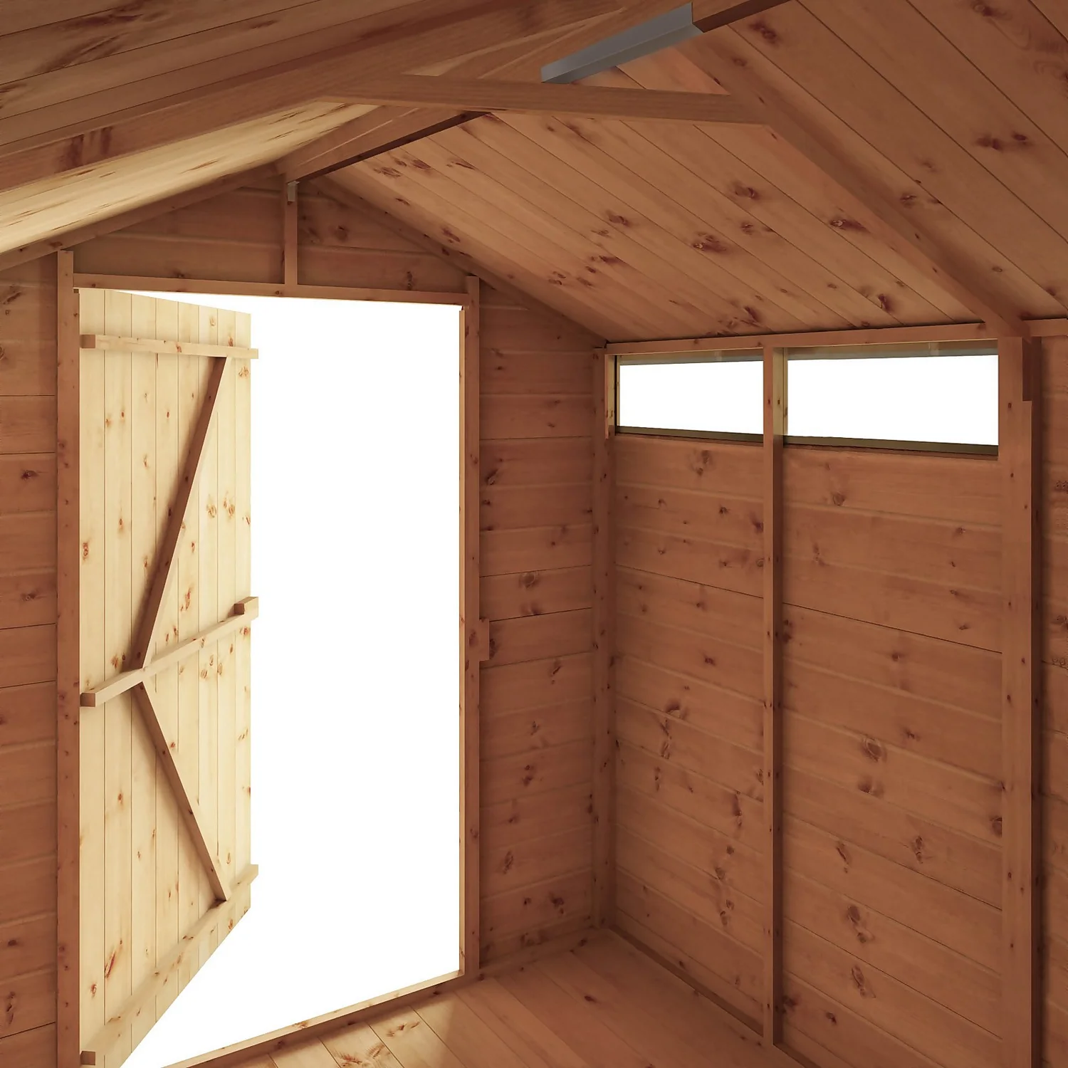 Mercia 8ft X 6ft Premium Shiplap Security Apex Shed - Image 5