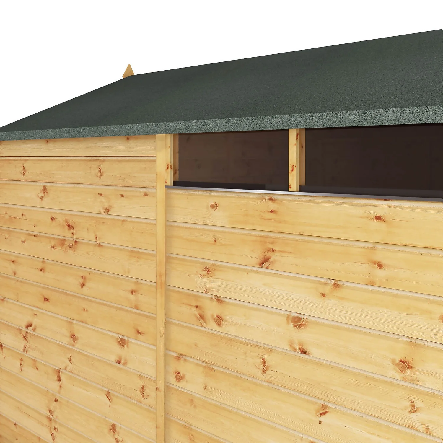 Mercia 8ft X 6ft Premium Shiplap Security Apex Shed - Image 3