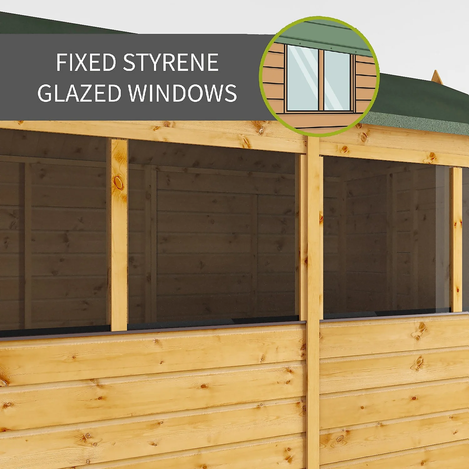 Mercia 7ft X 7ft Premium Shiplap Corner Shed - Image 3