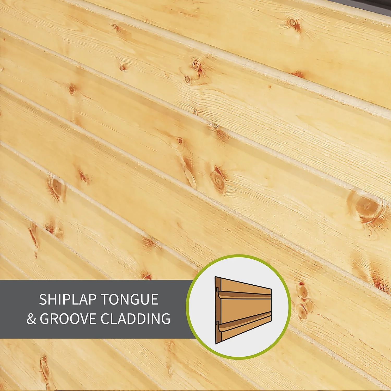 Mercia 6ft X 4ft Premium Shiplap Pent Shed - Including Installation - Image 4