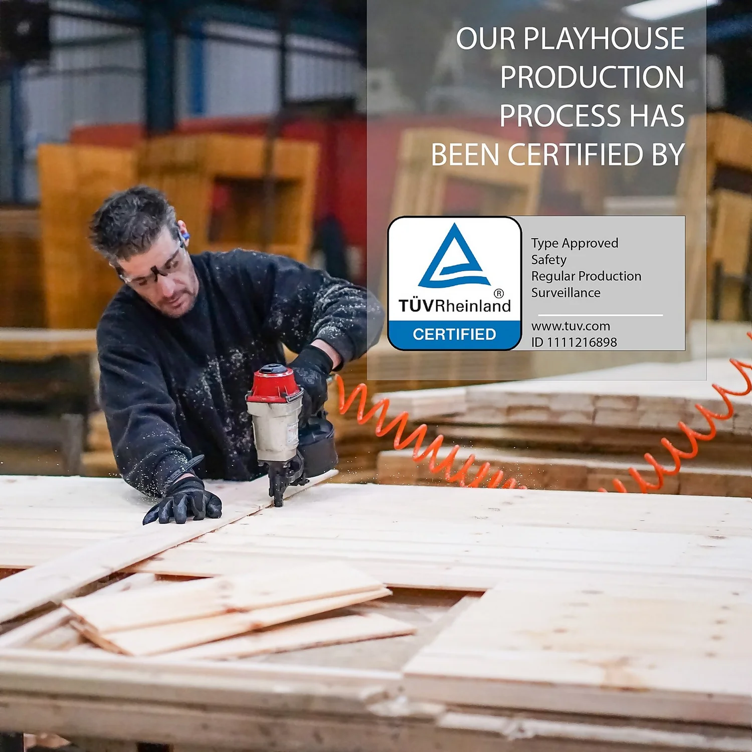 Mercia 5ft X 6ft Pent Wooden Playhouse With Tower - Image 7