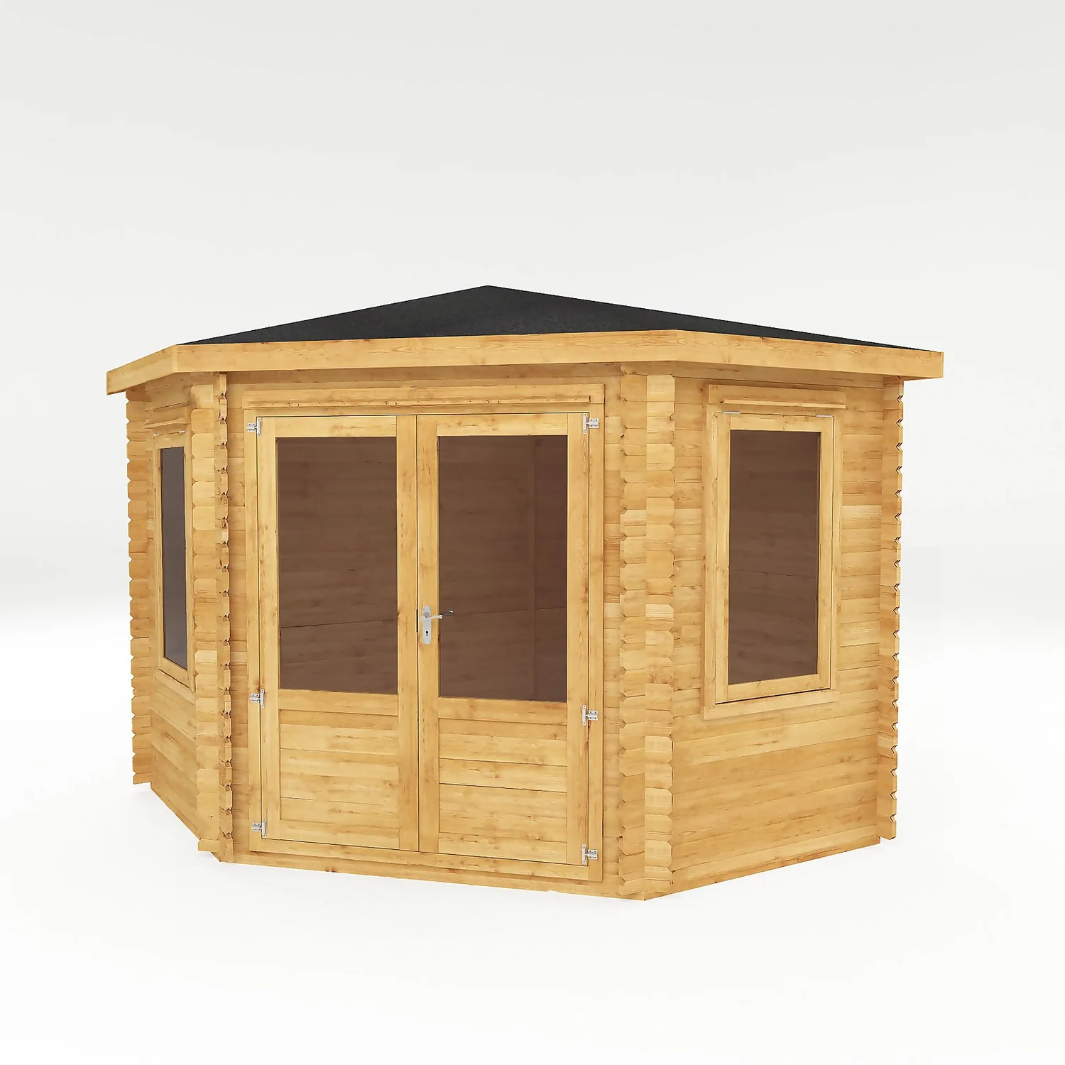 Mercia 3m X 3m Corner Log Cabin 44mm