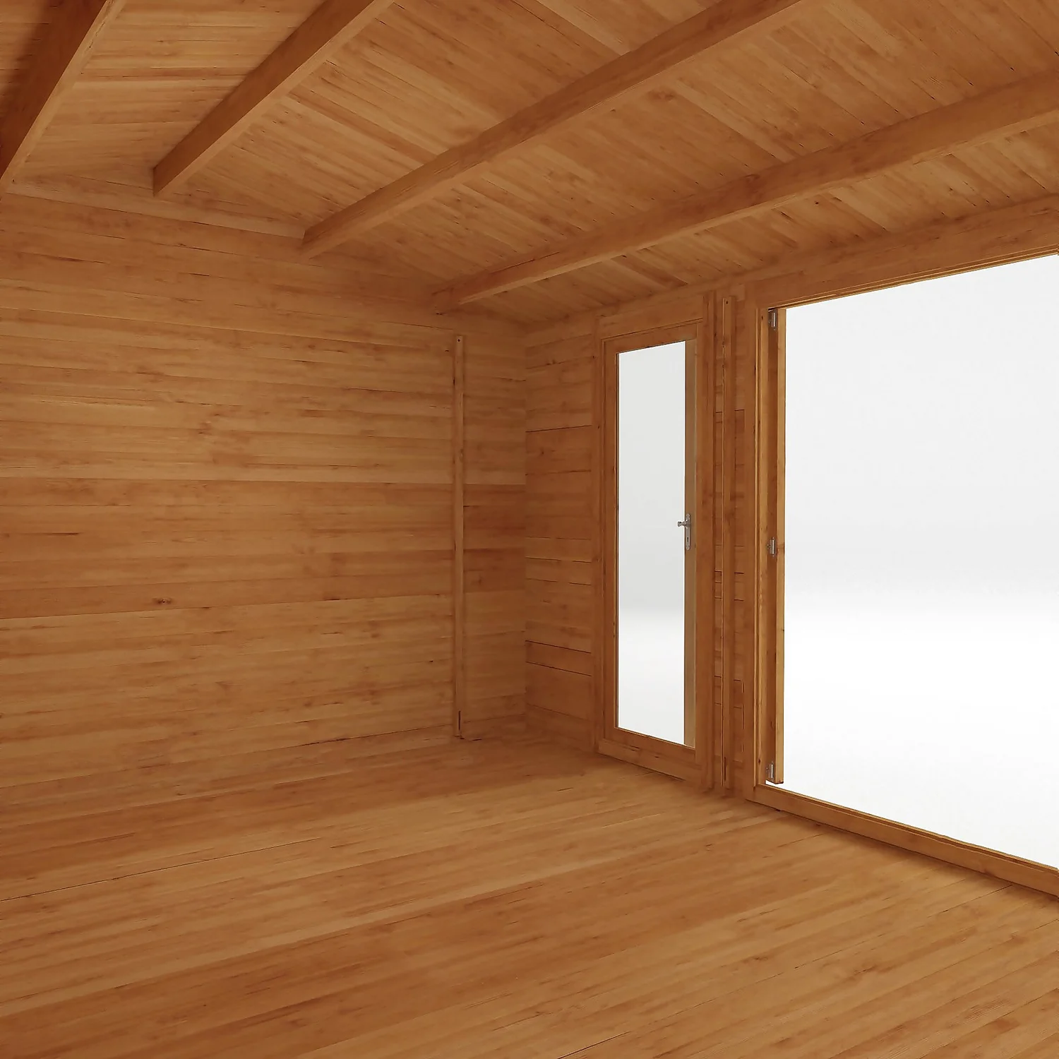 Mercia 5m X 4m Home Office Log Cabin 28mm - Image 4