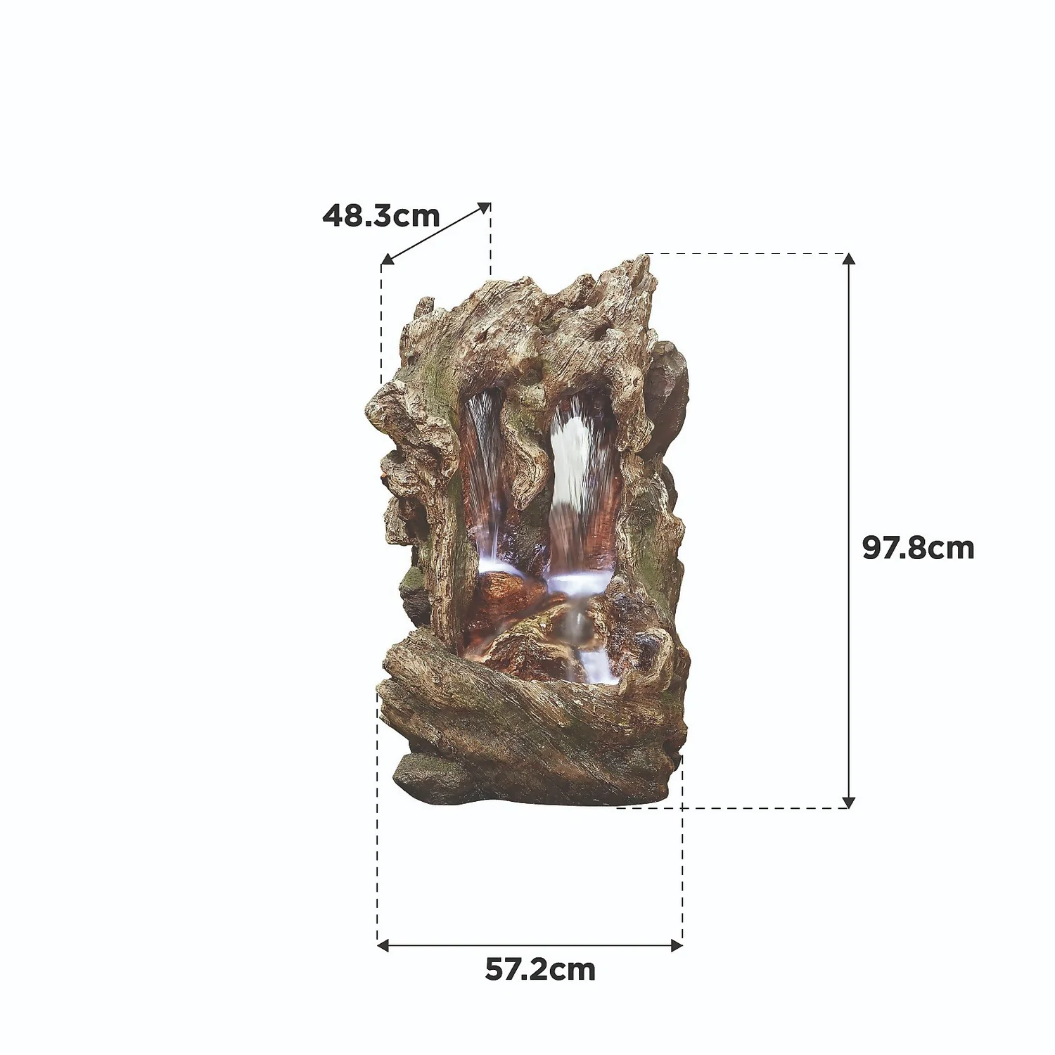 Stylish Fountain Colorado Falls Water Feature With LEDs - Image 3