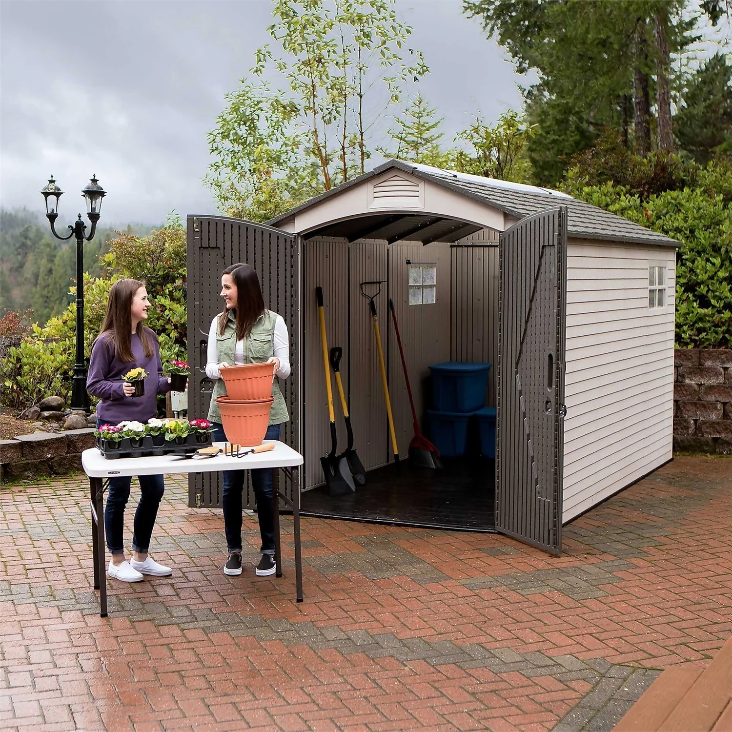 Lifetime 7 X 12ft Outdoor Storage Shed - Installation Included - Image 6
