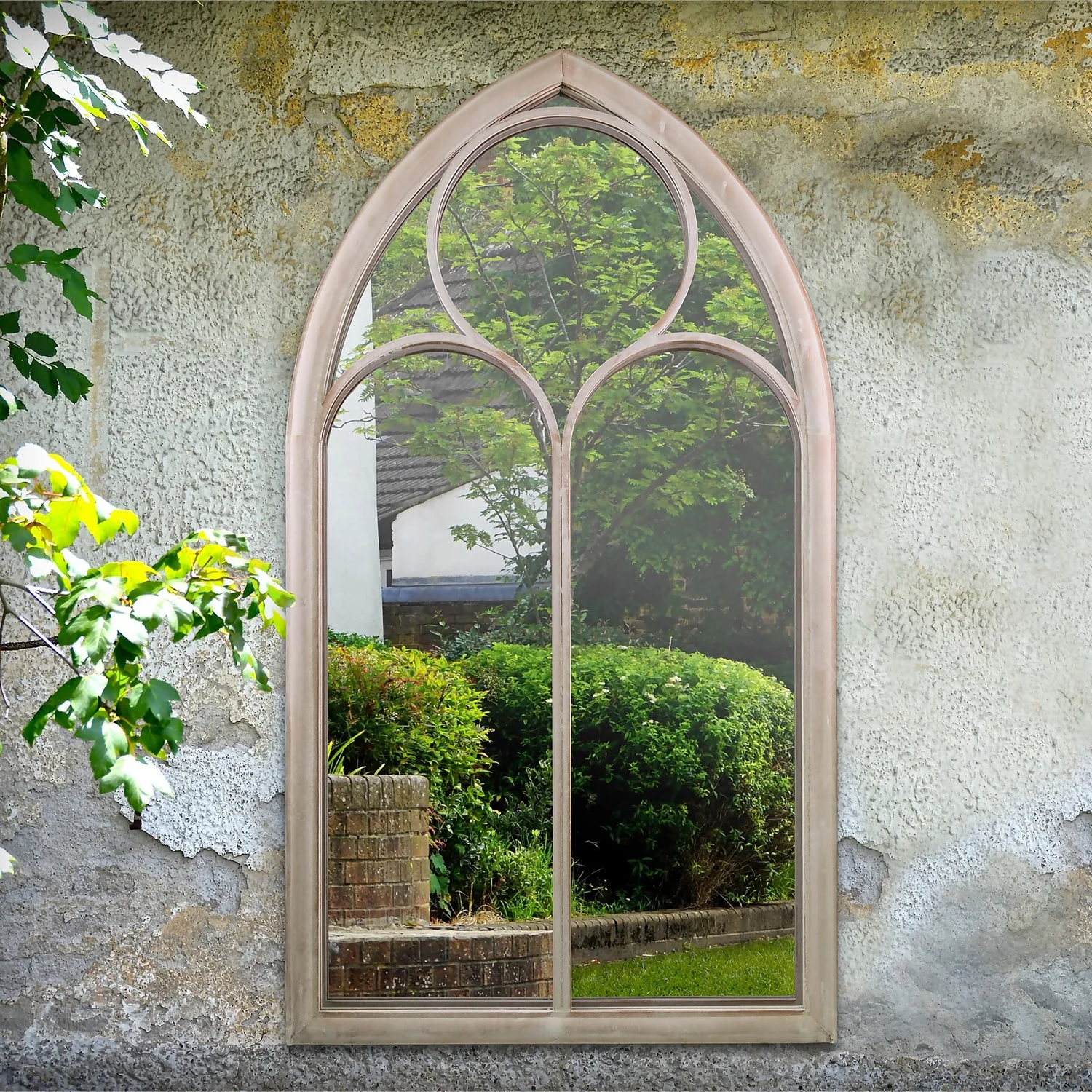 MirrorOutlet Somerley Chapel Arch Large Garden Mirror - 150x81cm - Image 2