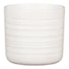 Scheurich Ripple White Indoor Pot - 14cm