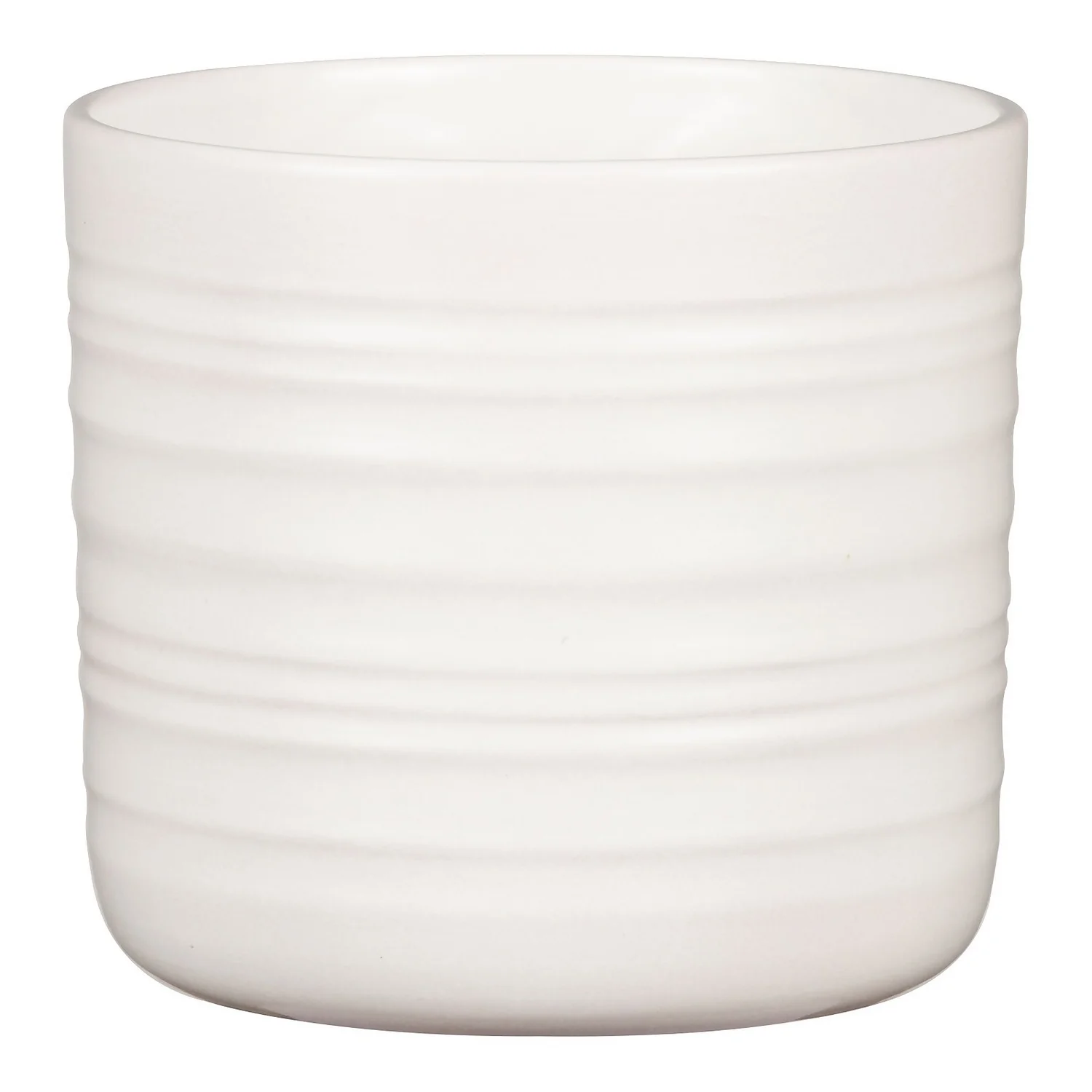 Scheurich Ripple White Indoor Pot - 14cm