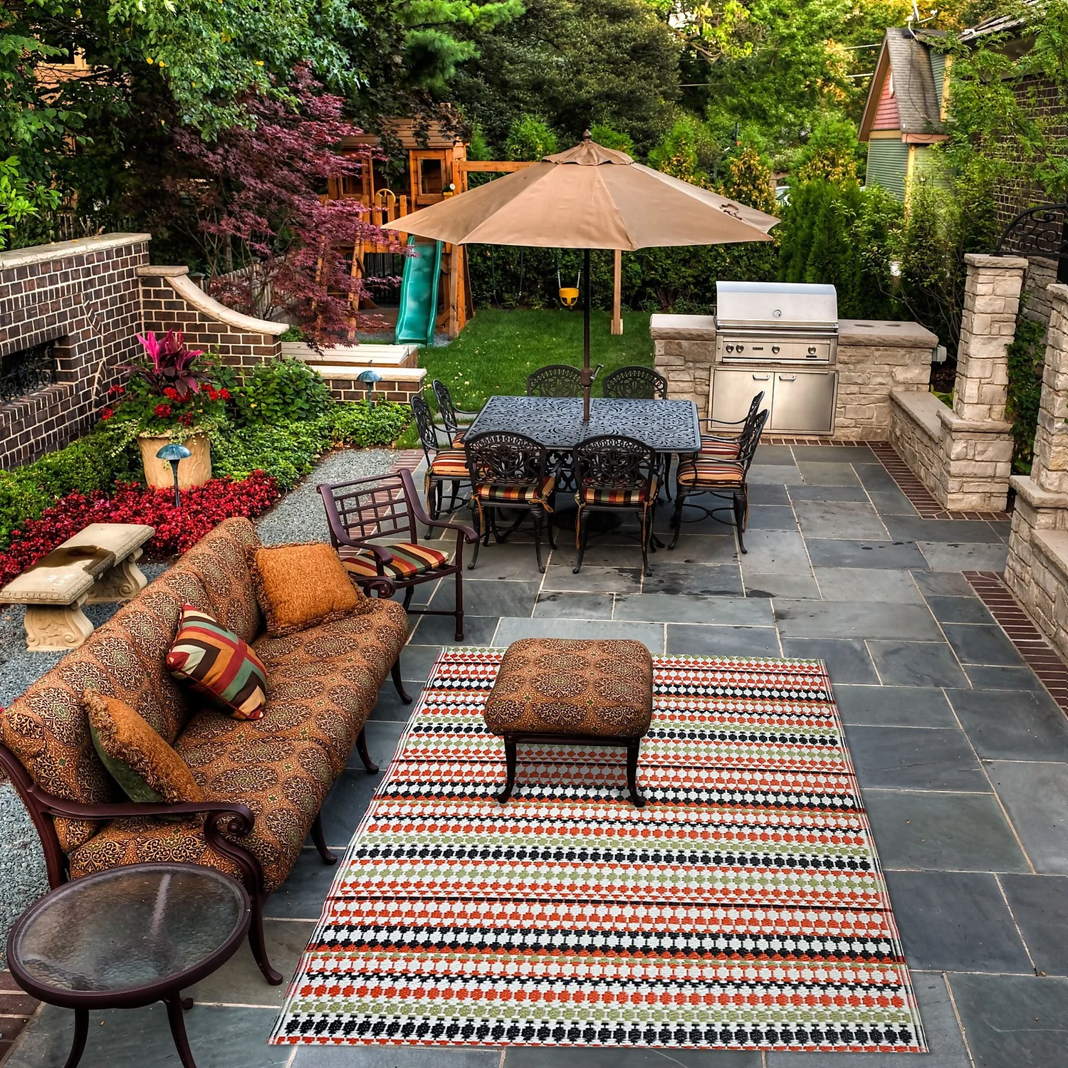 Homebase Outdoor Rug - Bohemian 160x230cm - Image 3