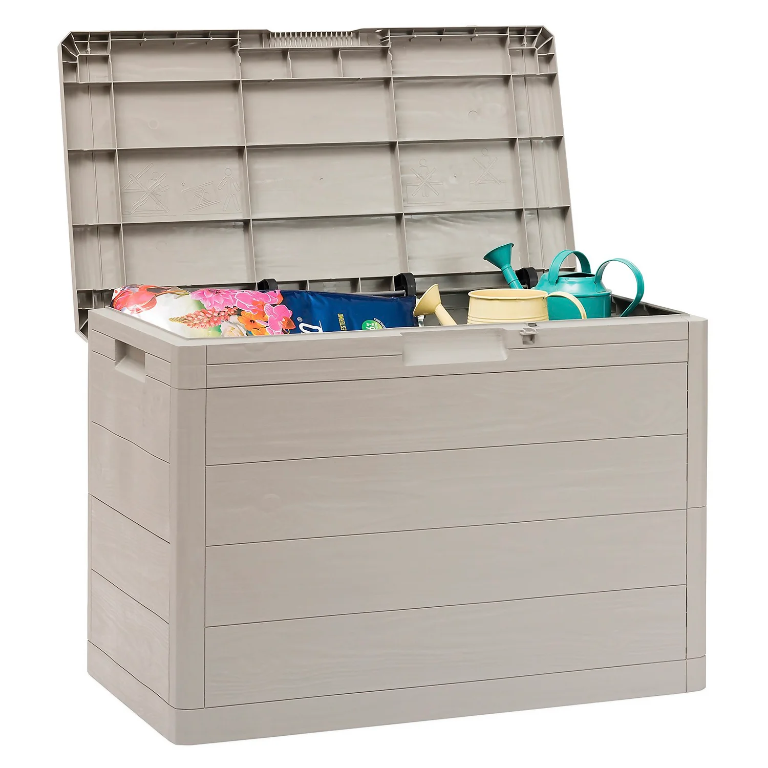 Toomax Garden Storage Box 160L - Warm Grey - Image 3
