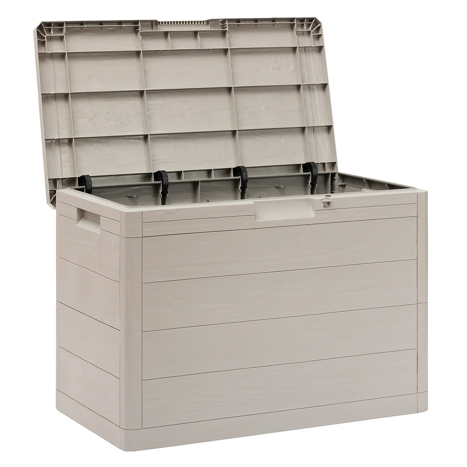 Toomax Garden Storage Box 160L - Warm Grey - Image 2
