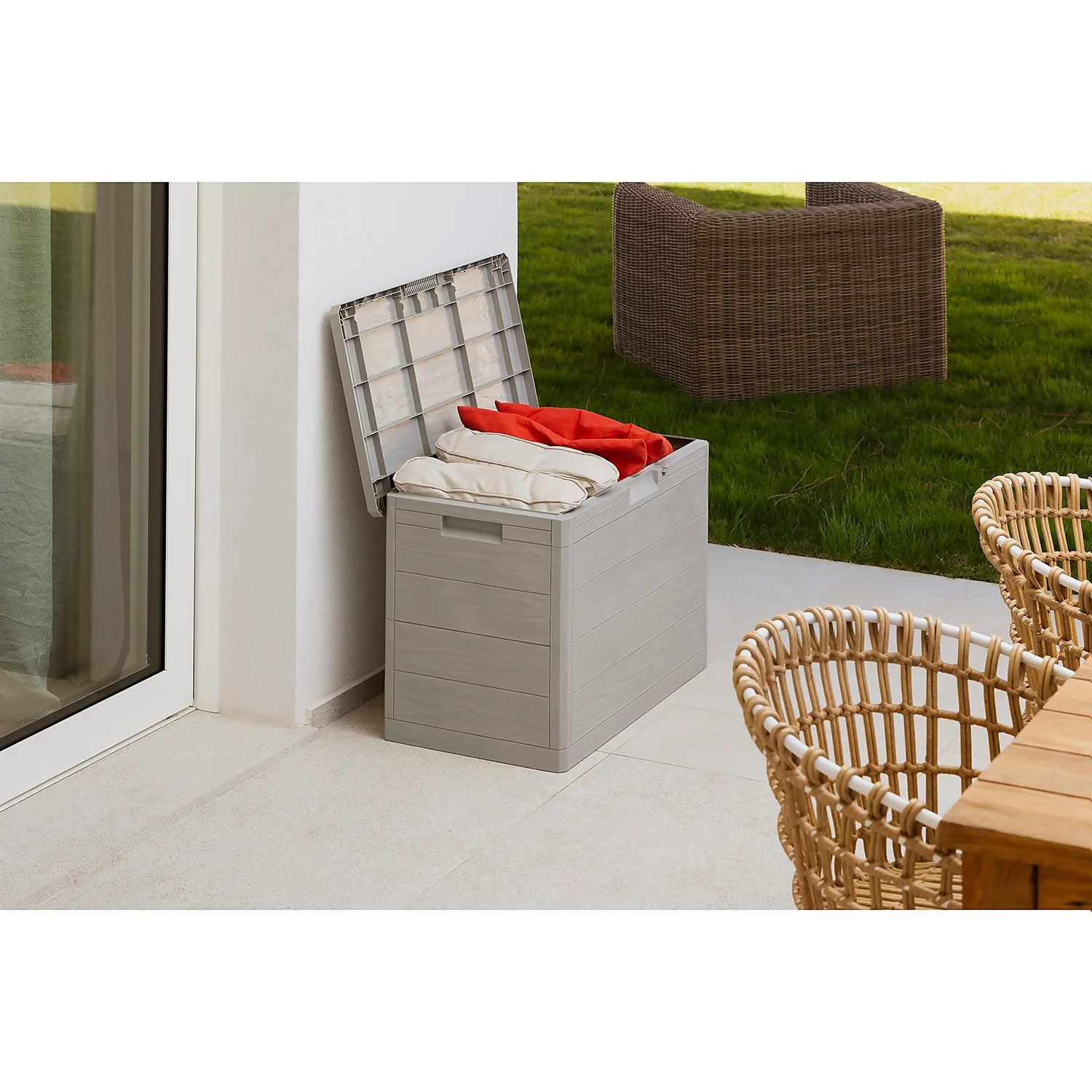Toomax Garden Storage Box 160L - Warm Grey - Image 7