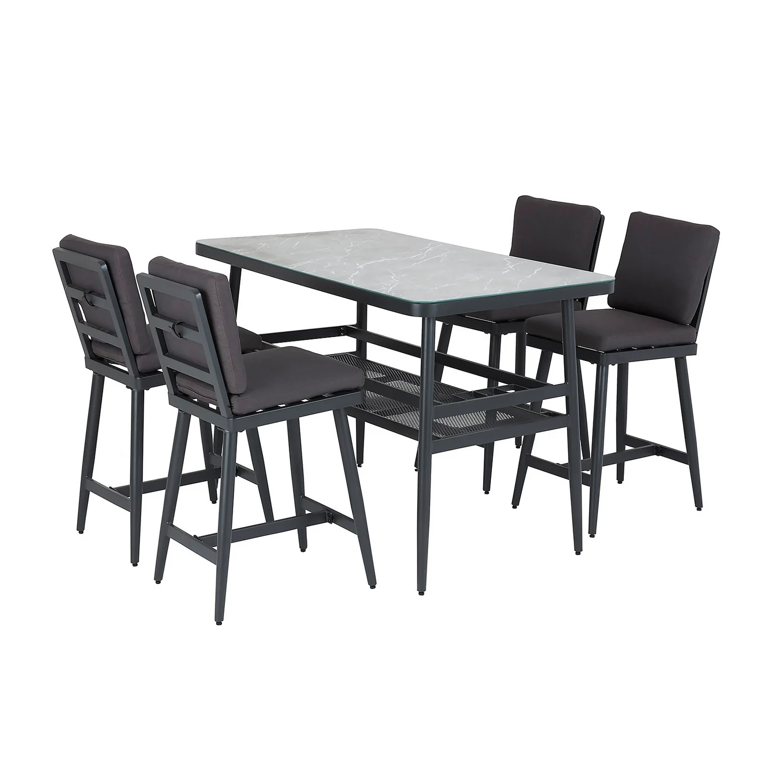 Heba 4 Seater Garden Bar Set - Image 2