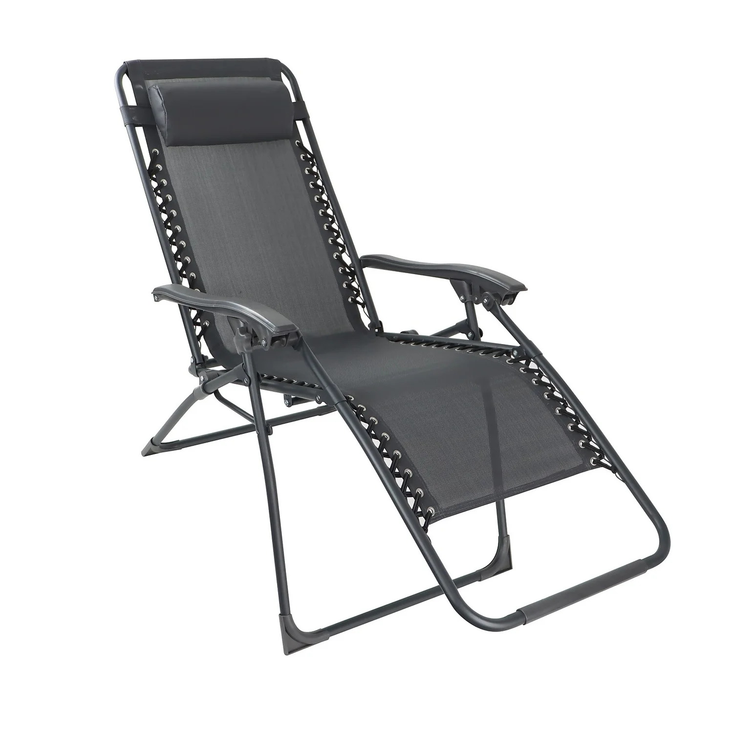 Grey Reclining Sun Lounger - Image 3