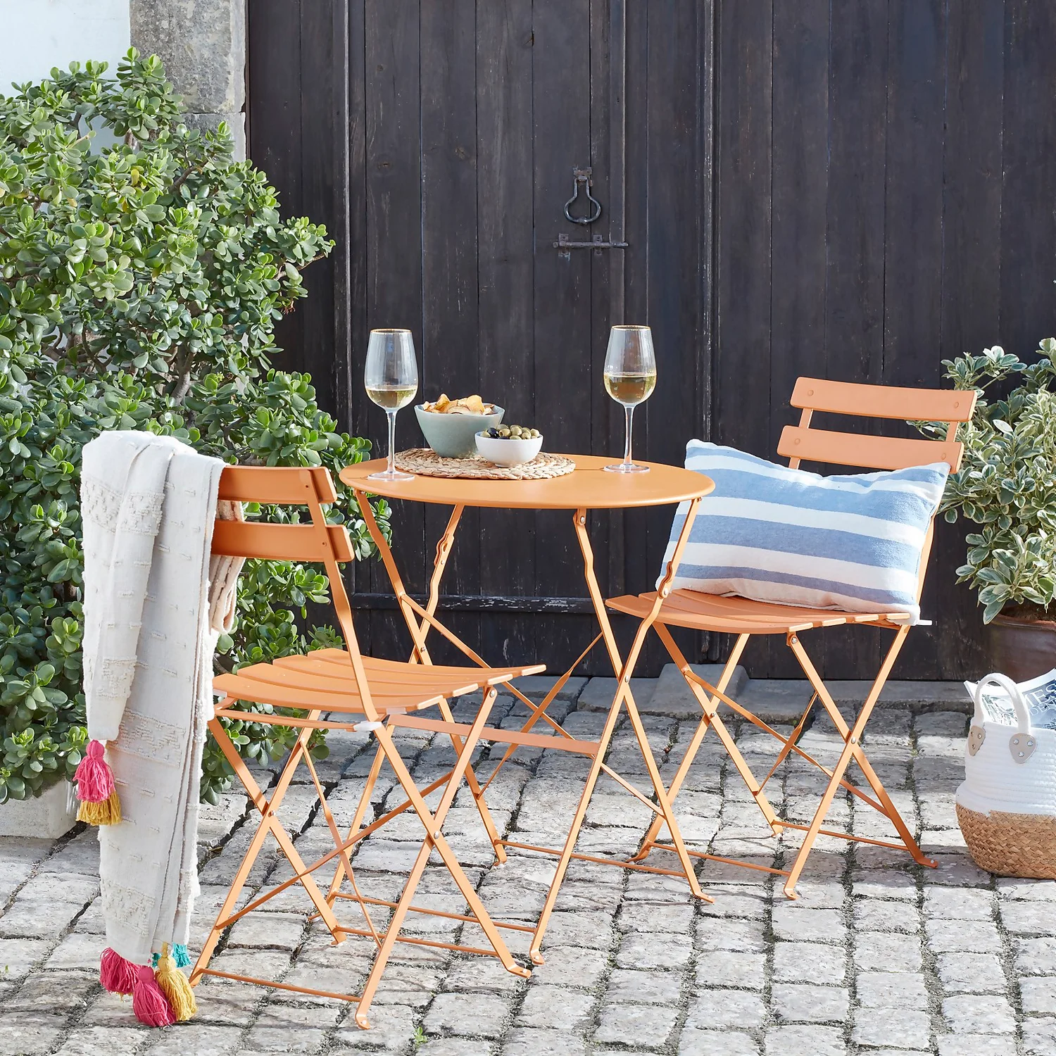 Millie Metal Bistro Set - Yellow