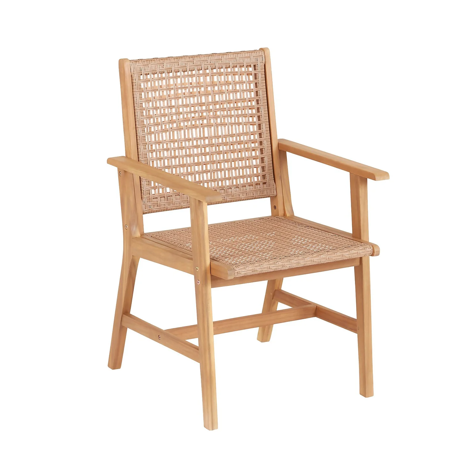 Miri 6 Seater Wooden Garden Dining Set - Image 4