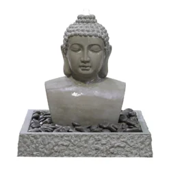 Stylish Fountain Lotus Buddha Water Feature With LEDs
